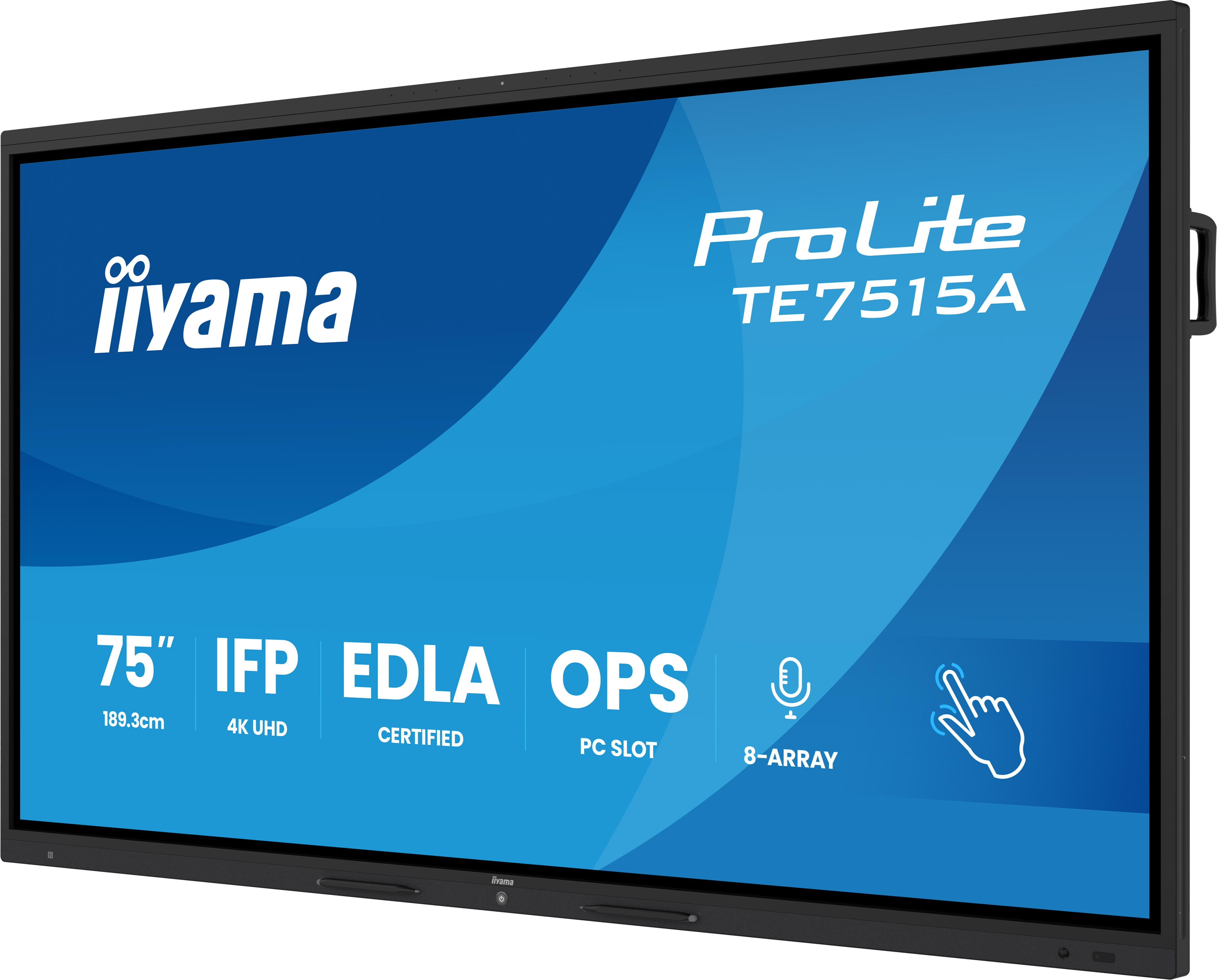 Iiyama ProLite TE7515A-B2AG - 189.3 cm (75") Diagonalklasse LCD-Display mit LED-Hintergrundbeleuchtung - interaktive Digital Signage - mit Touchscreen (Multi-Touch)