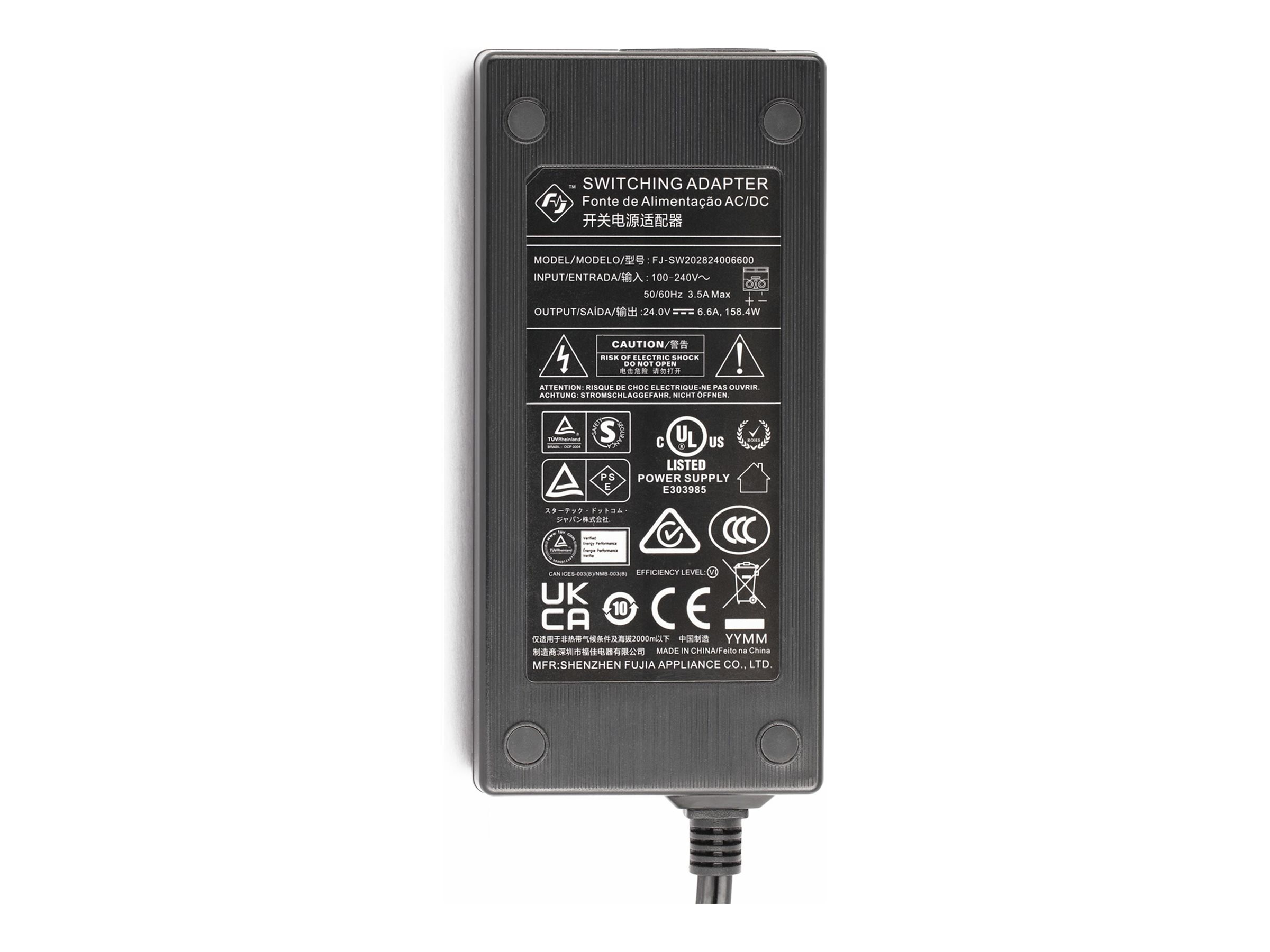 StarTech.com 160W Universal DC Power Adapter (24V/6.6A)