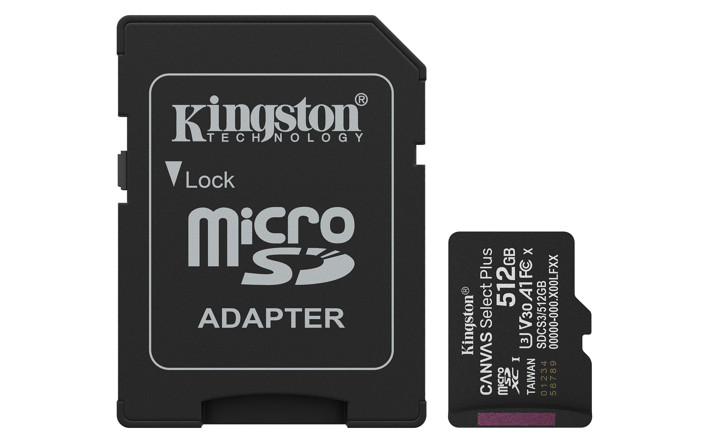 Kingston Canvas Select Plus - Flash-Speicherkarte (microSDXC-an-SD-Adapter inbegriffen)