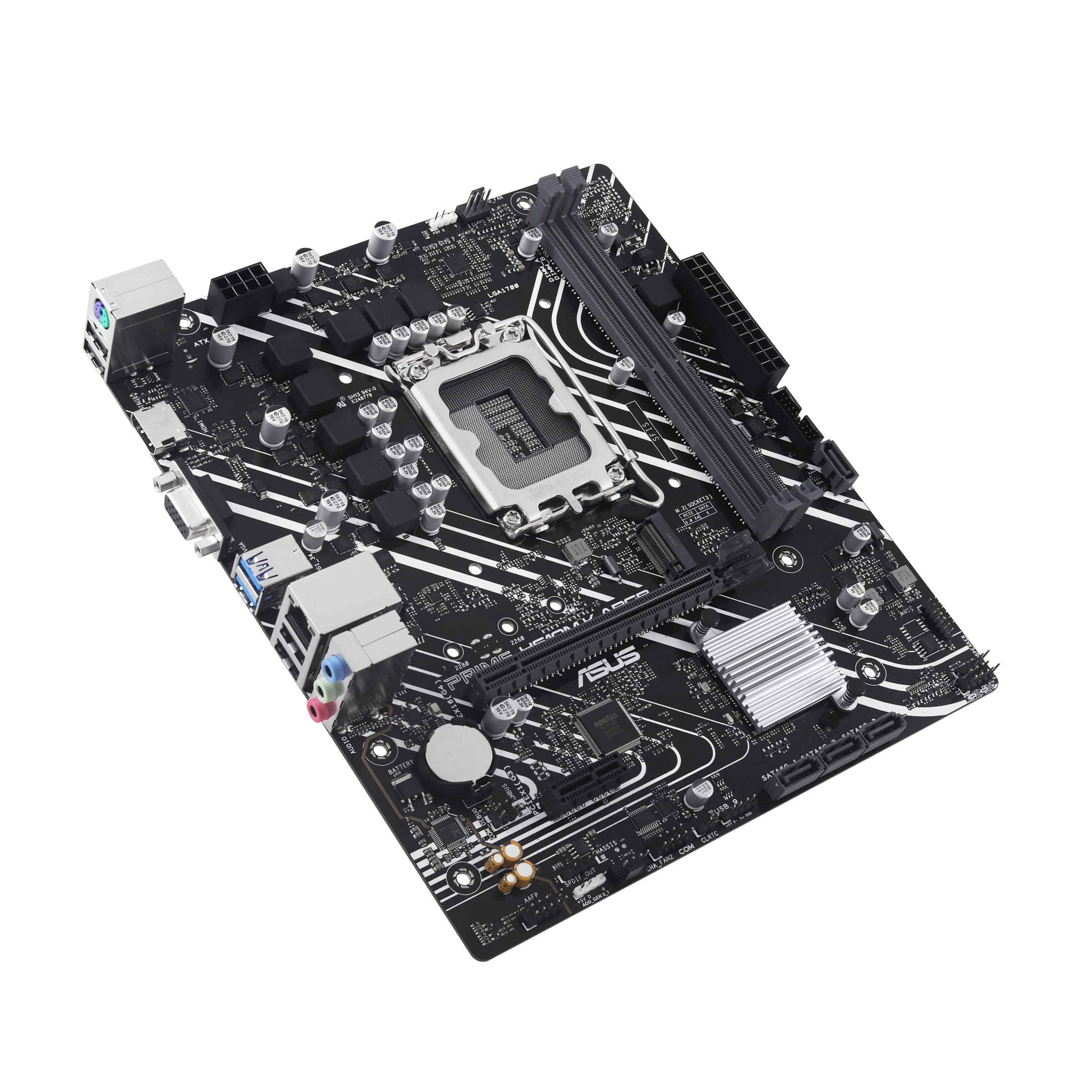 ASUS PRIME H610M-K ARGB - Motherboard - micro ATX - LGA1700 Sockel - H610 Chipsatz - USB 3.2 Gen 1 - Gigabit LAN - Onboard-Grafik (CPU erforderlich)