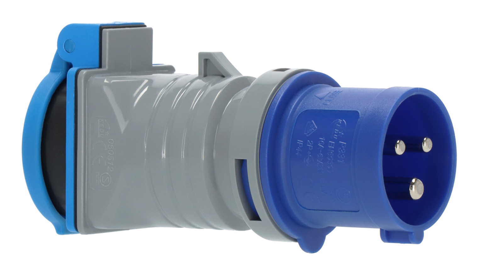 Brennenstuhl 1080990010, 230 Hz, 16 A, Schwarz, Blau, Grau, Kunststoff, 50 mm, 52 mm