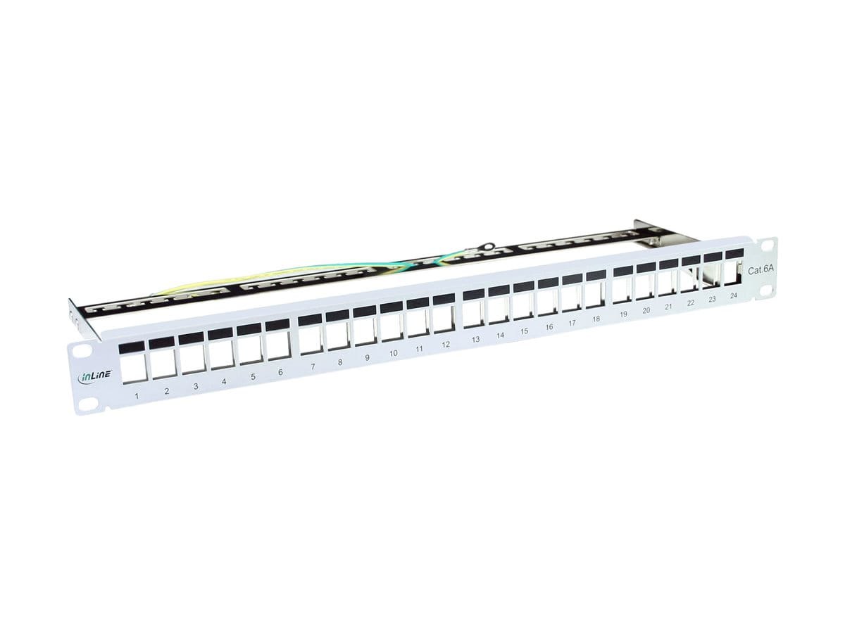 InLine Patchfeld Leerblech 24-fach - Keystone Snap-In  - 48,26cm (19") - 1HE