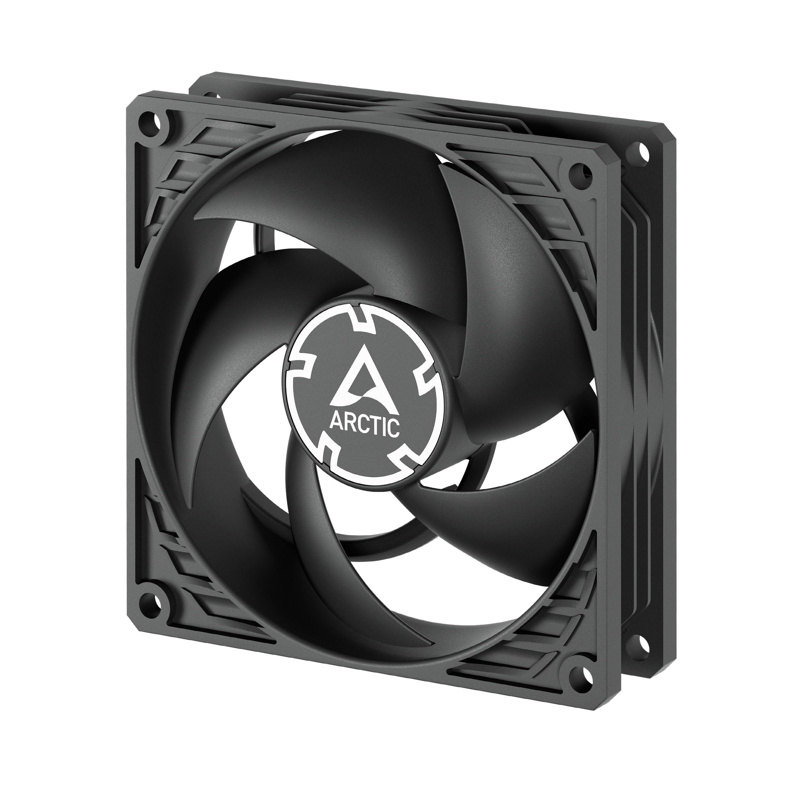 Arctic P9 Silent (Black) - 92 mm Low-Noise-Lüfter, Ventilator, 9,2 cm, 40,7 m³/h, Schwarz