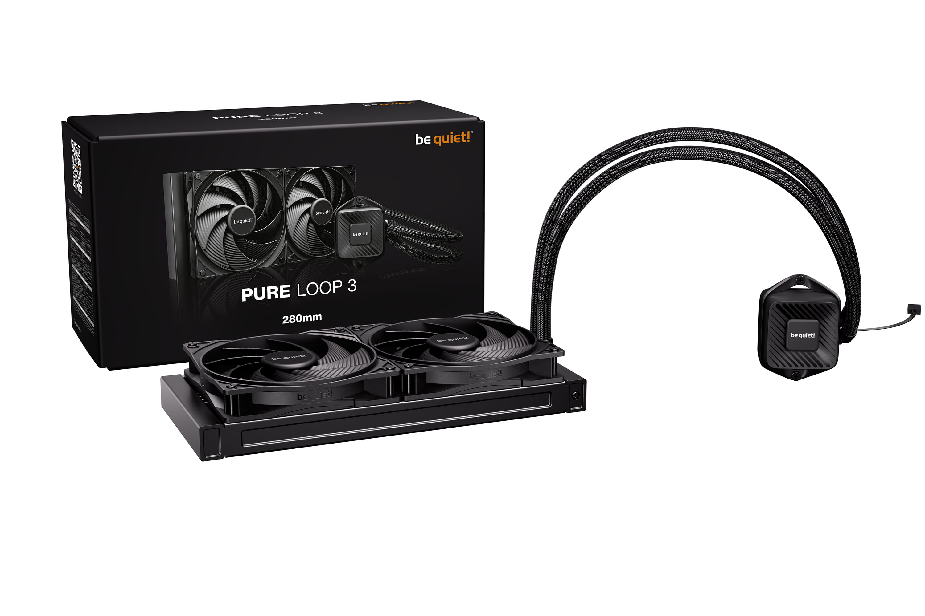 Be Quiet! Pure Loop 3 - Prozessor-Flüssigkeitskühlsystem - Kühlergröße: 280 mm - (für: LGA1851, LGA1700, LGA1200, LGA1151, LGA1150, LGA1155, AM4, AM5)