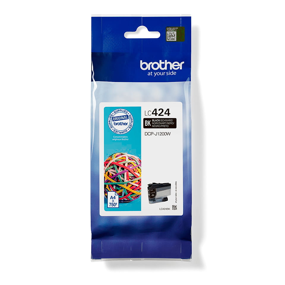 Brother LC424BK - Schwarz - original - Tintenpatrone