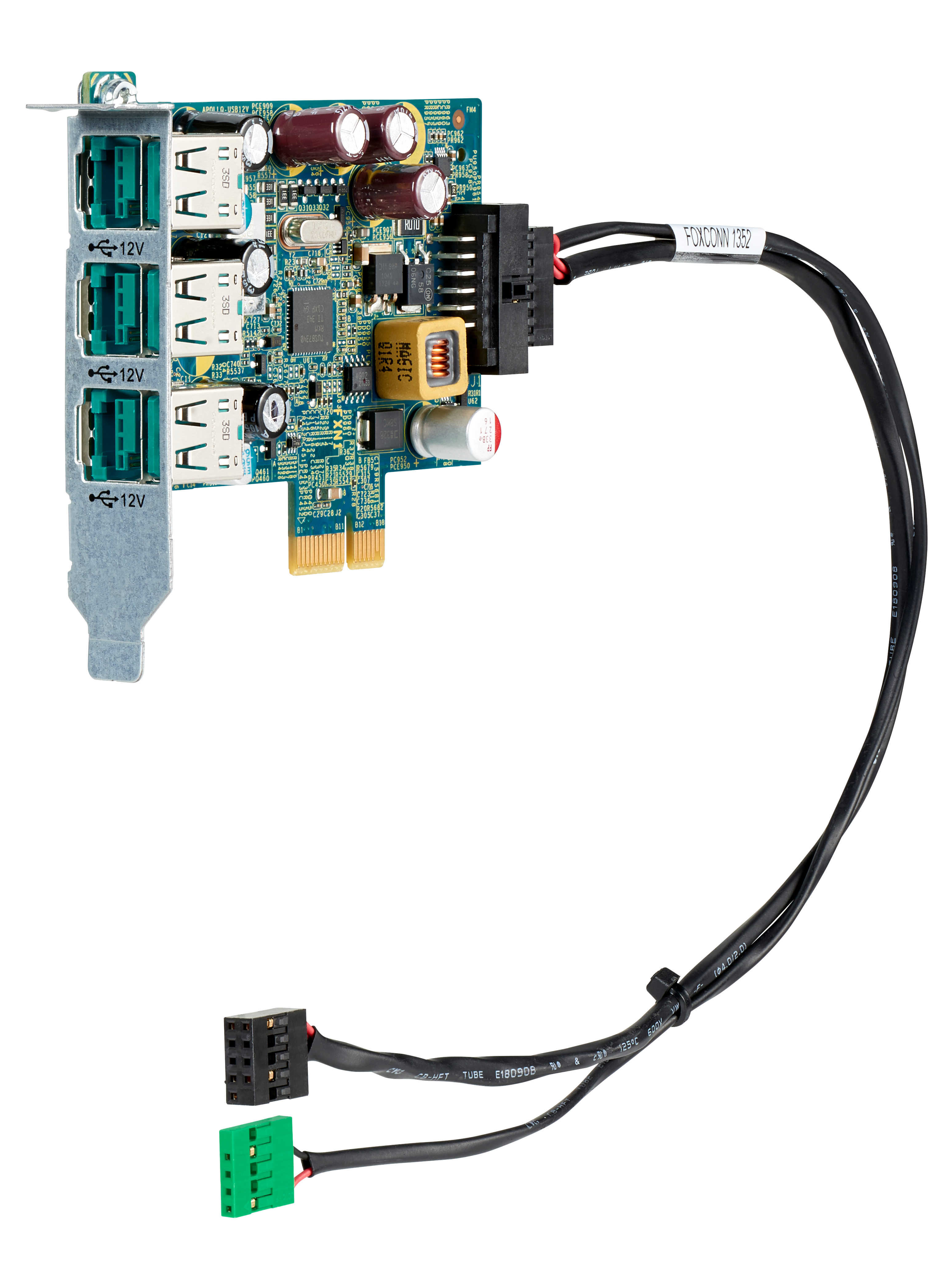 HP 12V PUSB Standard Card - USB-Adapter - PCIe - PoweredUSB (12 V)