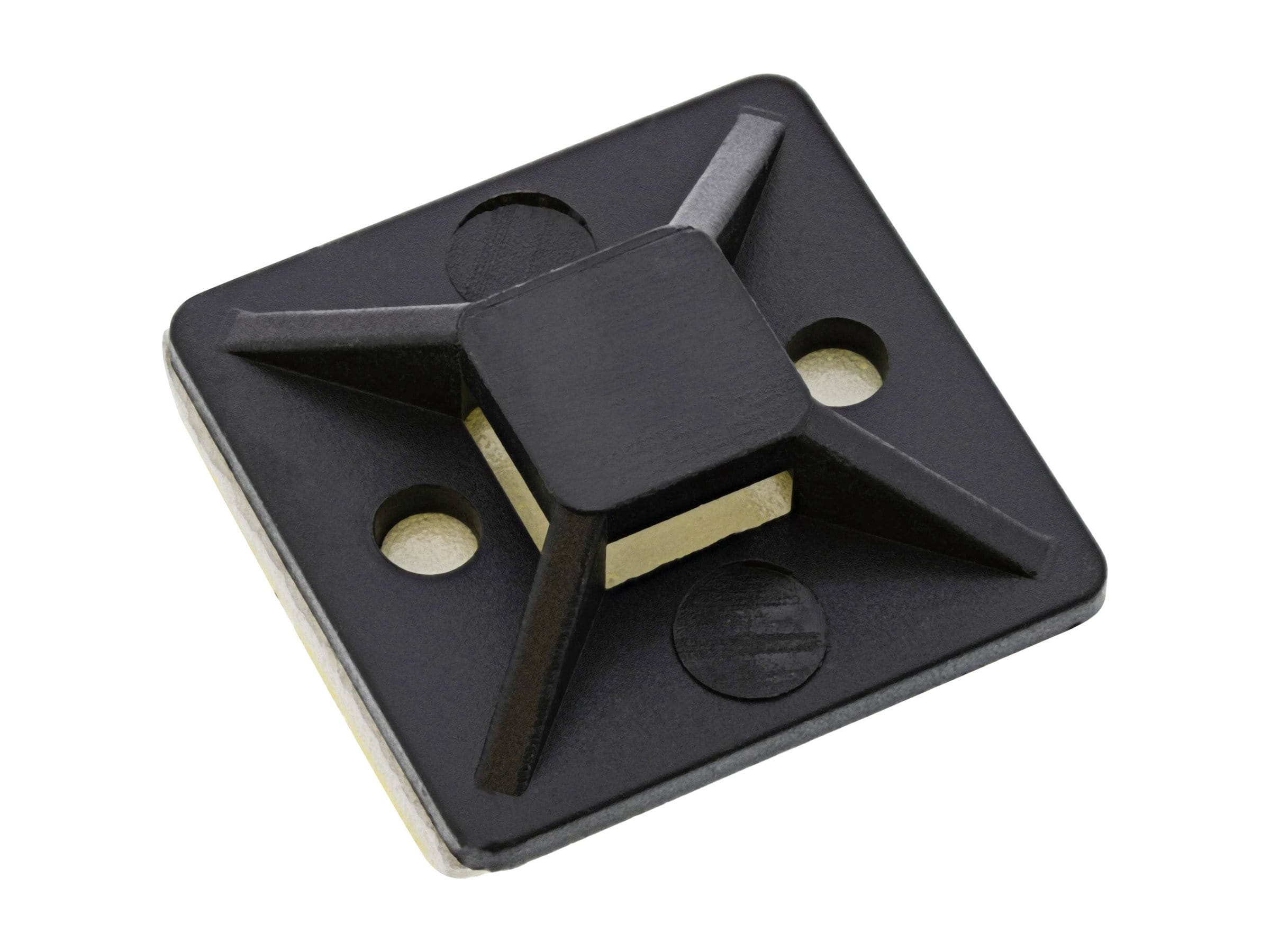 InLine Befestigungssockel für Kabelbinder - 30x30mm - selbstklebend - 10 Stück