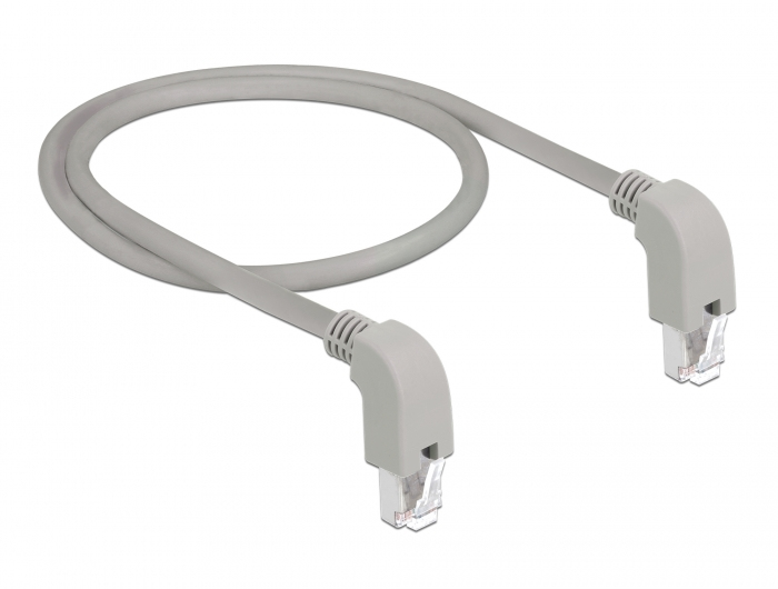 Delock Patch-Kabel - RJ-45 (M) nach unten gewinkelt zu RJ-45 (M)