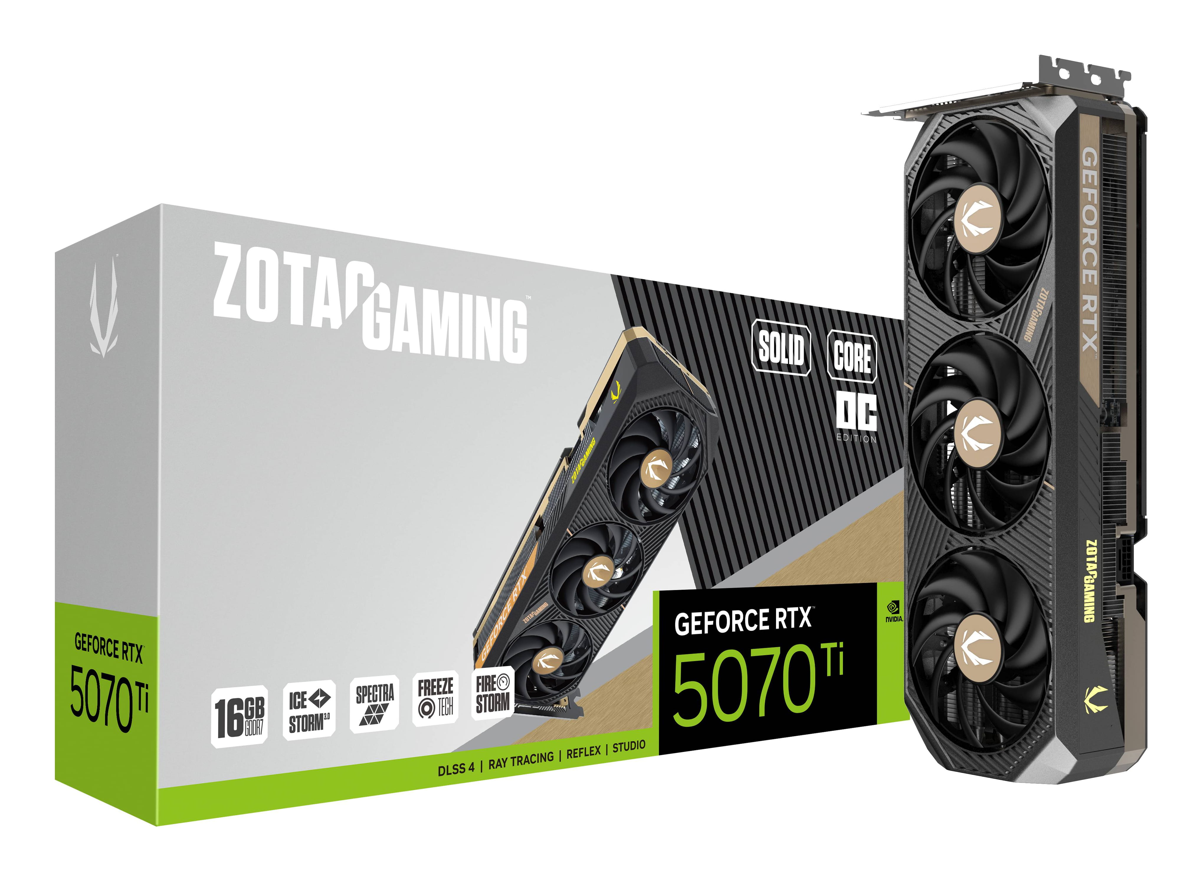ZOTAC GAMING GeForce RTX 5070 Ti SOLID CORE - White OC Edition
