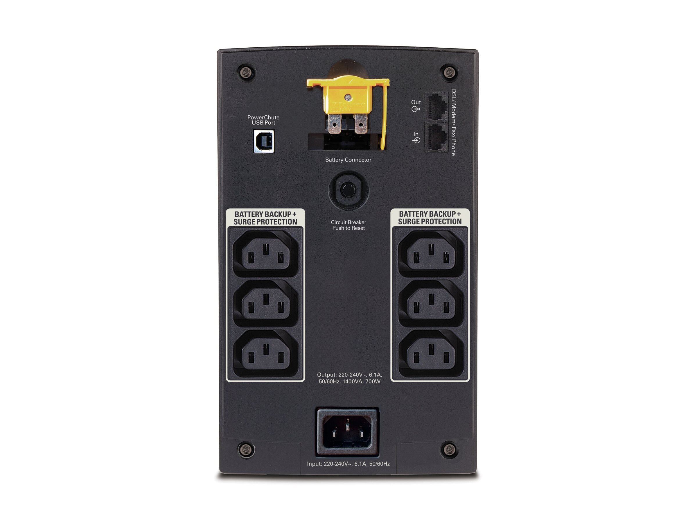 APC Back-UPS 1400VA - USV - Wechselstrom 230 V - Line-Interactive-USV