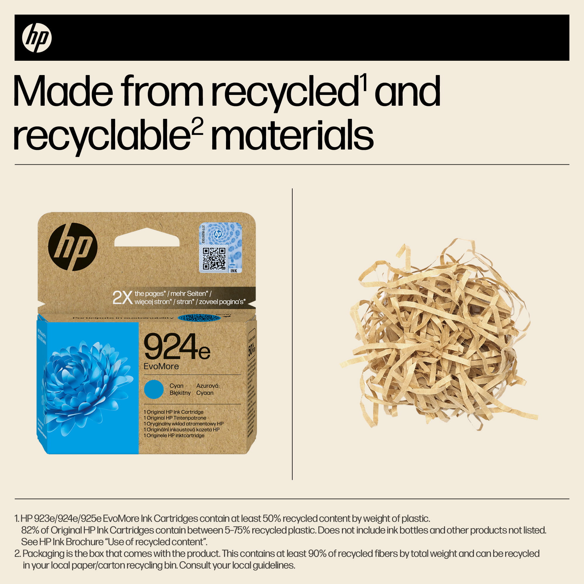 HP 924e EvoMore - Cyan - original - Tintenpatrone