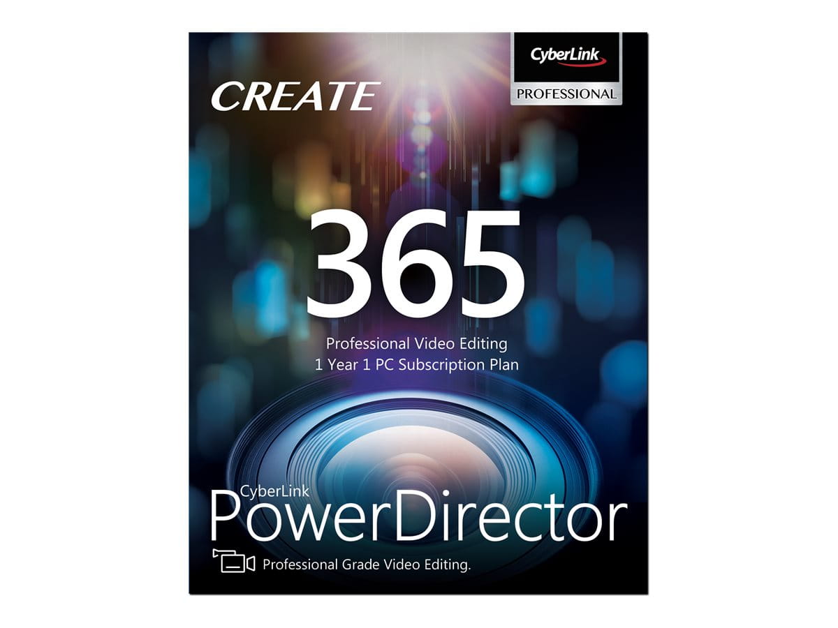 CyberLink PowerDirector 365 - Box-Pack (1 Jahr) - 1 PC - DVD (Mini-Box)