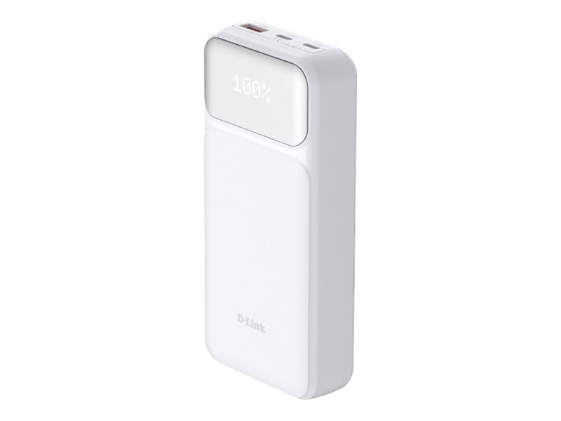 D-Link DPP-201 - Powerbank - 20000 mAh - 65 Watt - PD 3.0, QC 3.0, PD 2.0, QC 2.0 - 3 Ausgabeanschlussstellen (USB Typ A, 2 x USB-C)