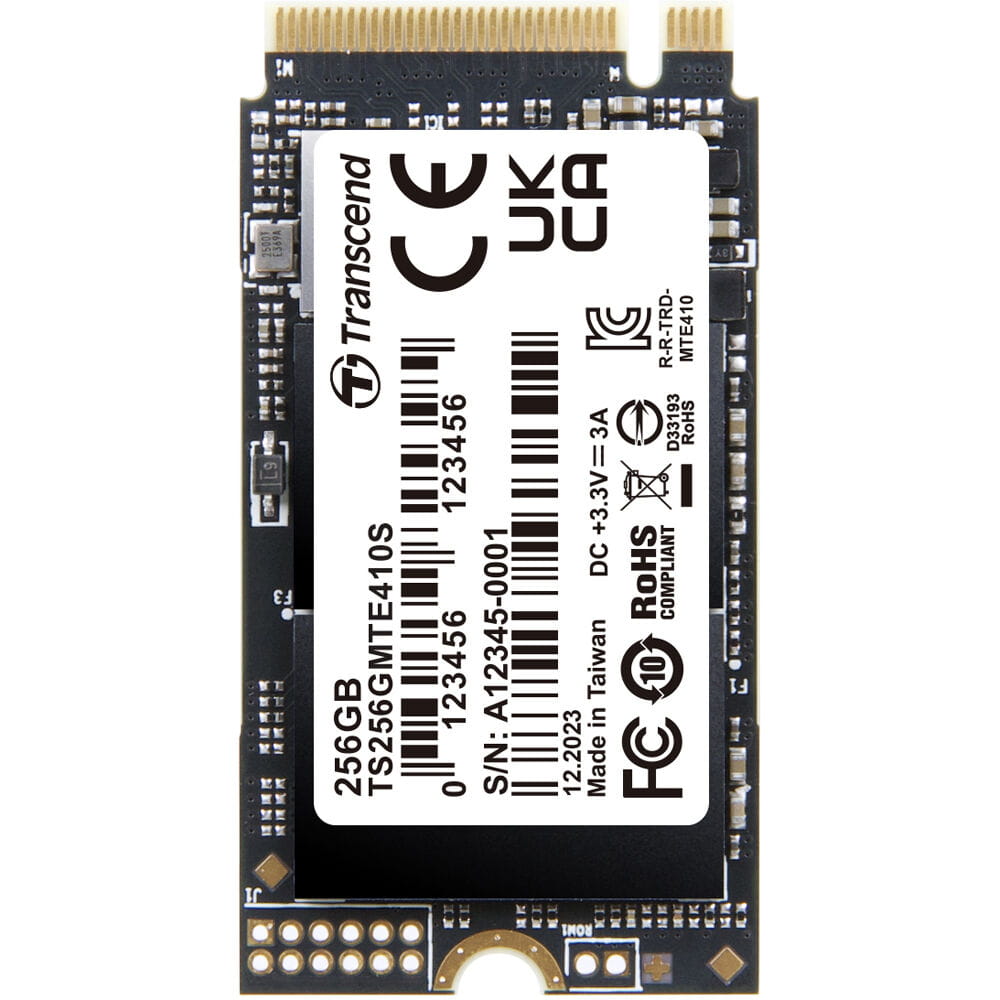 Transcend MTE410S - SSD - 256 GB - intern - M.2 2242 - PCIe 4.0 x4 (NVMe)