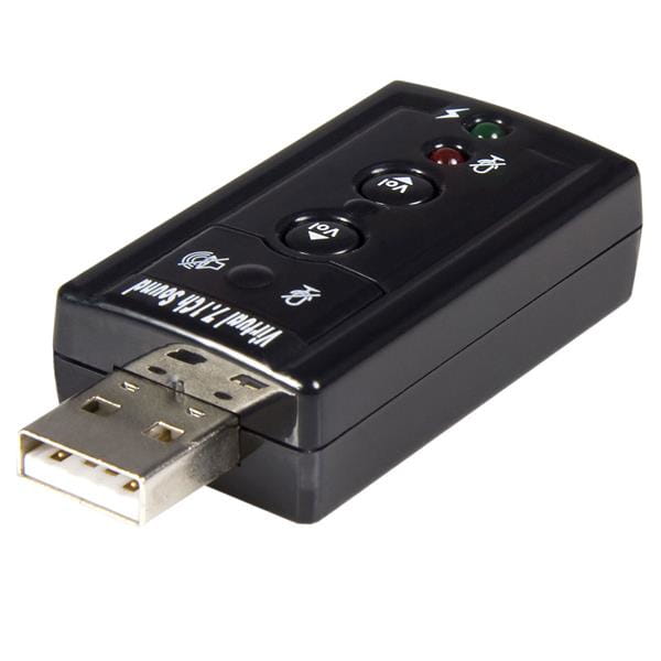 StarTech.com USB Audio Adapter 7.1 - USB auf Soundkarte Virtual 3D Soundeffekt 7.1 - Soundcard mit USB (Stecker)