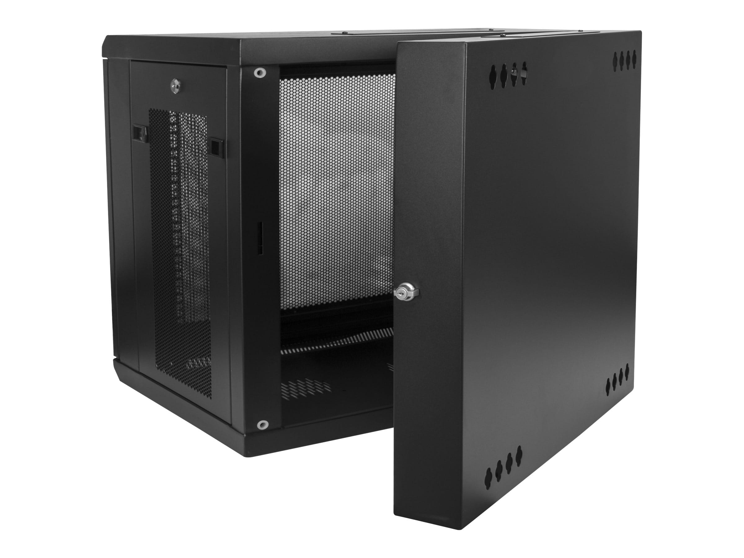 StarTech.com 12U 19" Wall Mount Network Cabinet, 20" Deep 4 Post Hinged Locking IT Computer Equipment Enclosure with Shelf, Flexible Vented Switch Depth Data Rack Cisco 3850, 2960 Series - 12U Vented Cabinet (RK1224WALHM) StarTech.com 12U 19" Wall Mount Network Cabinet, 20" Deep 4 Post Hinged Locking IT Computer Equipment Enclosure with Shelf, Flexible Vented Switch Depth Data Rack Cisco 3850, 2960 Series - 12U Vented Cabinet (RK1224WALHM)