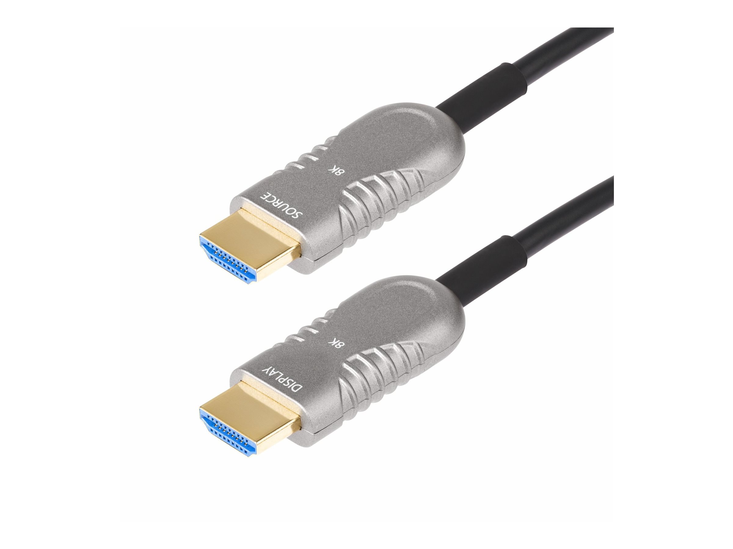 StarTech.com 9,1m Aktives Optisches HDMI Kabel(AOC), CMP, 8K HDMI 2.1 - Ultra High Speed - HDMI-Kabel - HDMI männlich zu HDMI männlich - 9.1 m - Hybrid Kupfer/Kohlefaser - Schwarz - Active Optical Cable (AOC)