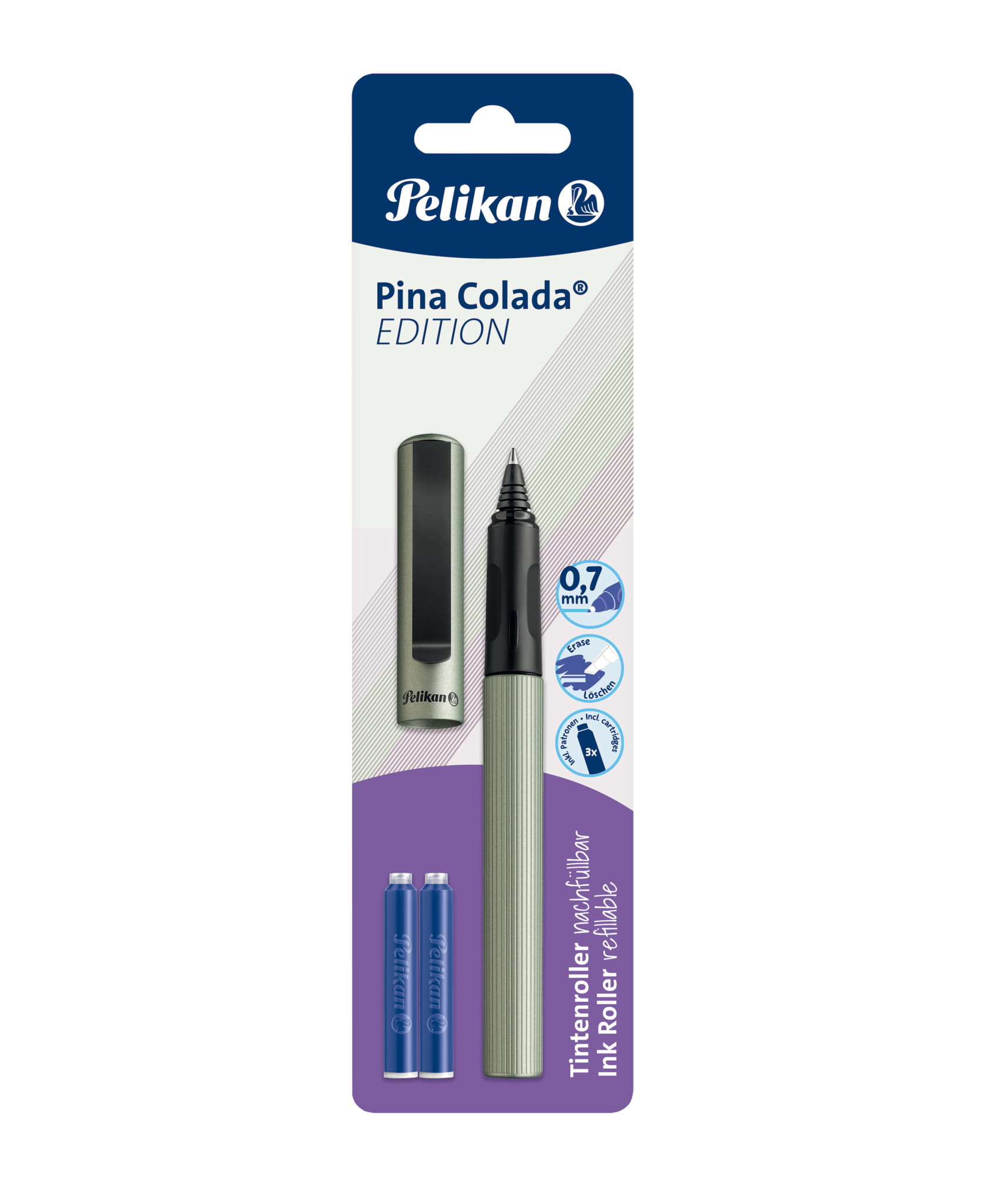Pelikan Pina Colada Edition, Stick Pen, Gemischte Farben, Blau, 0,7 mm, Fein, Beidhändig Pelikan Pina Colada Edition, Stick Pen, Gemischte Farben, Blau, 0,7 mm, Fein, Beidhändig