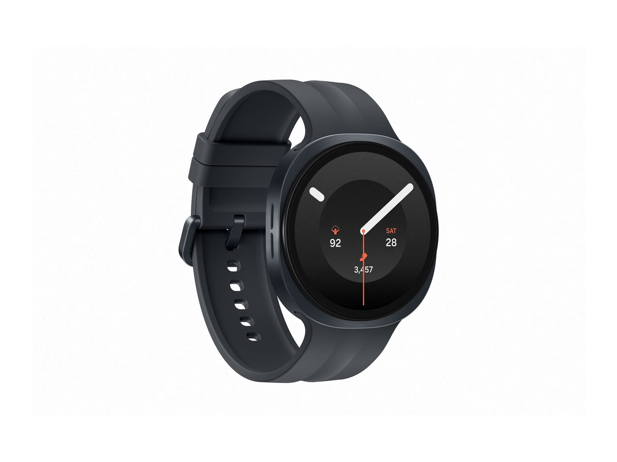 Samsung Galaxy Watch9 - 44 mm - Carbon-Schwarz - intelligente Uhr mit Sportband - schwarz - Bandgröße: M/L - Anzeige 3.73 cm (1.47")