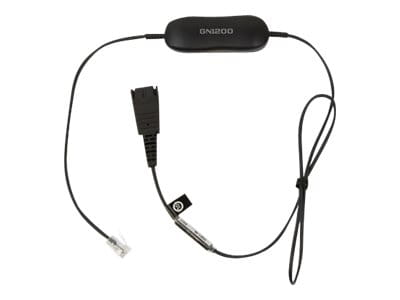 Jabra Anschlusskabel GN1216 (QD auf RJ9) gewendelt (für Avaya)