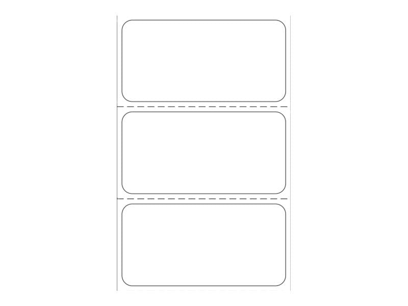 Zebra Z-Perform 1000D - Papier - permanenter Klebstoff - unbeschichtet - 25.4 x 50.8 mm 2580 Etikett(en) (1 Rolle(n)