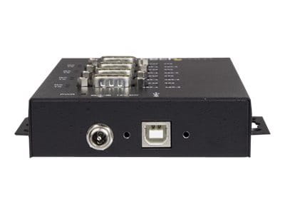 StarTech.com 4 Port Serieller Hub, USB auf RS232/RS485/RS422 Adapter - Industrieller USB 2.0 auf DB9 Konverter Hub - IP30 Schutzklasse - Hutschienenmontierbar, 15kV ESD Schutz (ICUSB234854I)