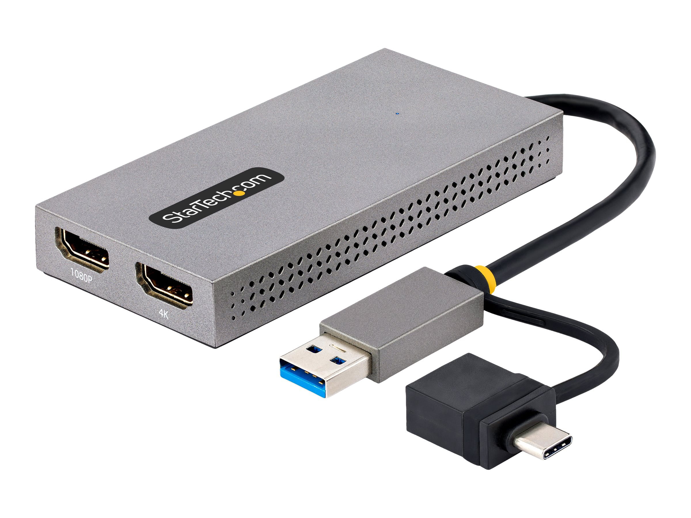 StarTech.com USB HDMI Dual Monitor Adapter, USB A/C zu 2x HDMI (4K & FHD)