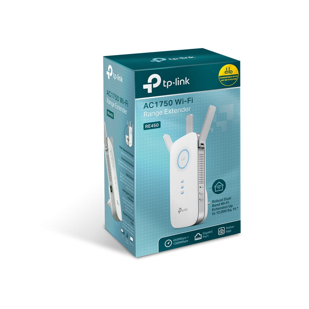 TP-LINK RE450 - Wi-Fi-Range-Extender - 1GbE