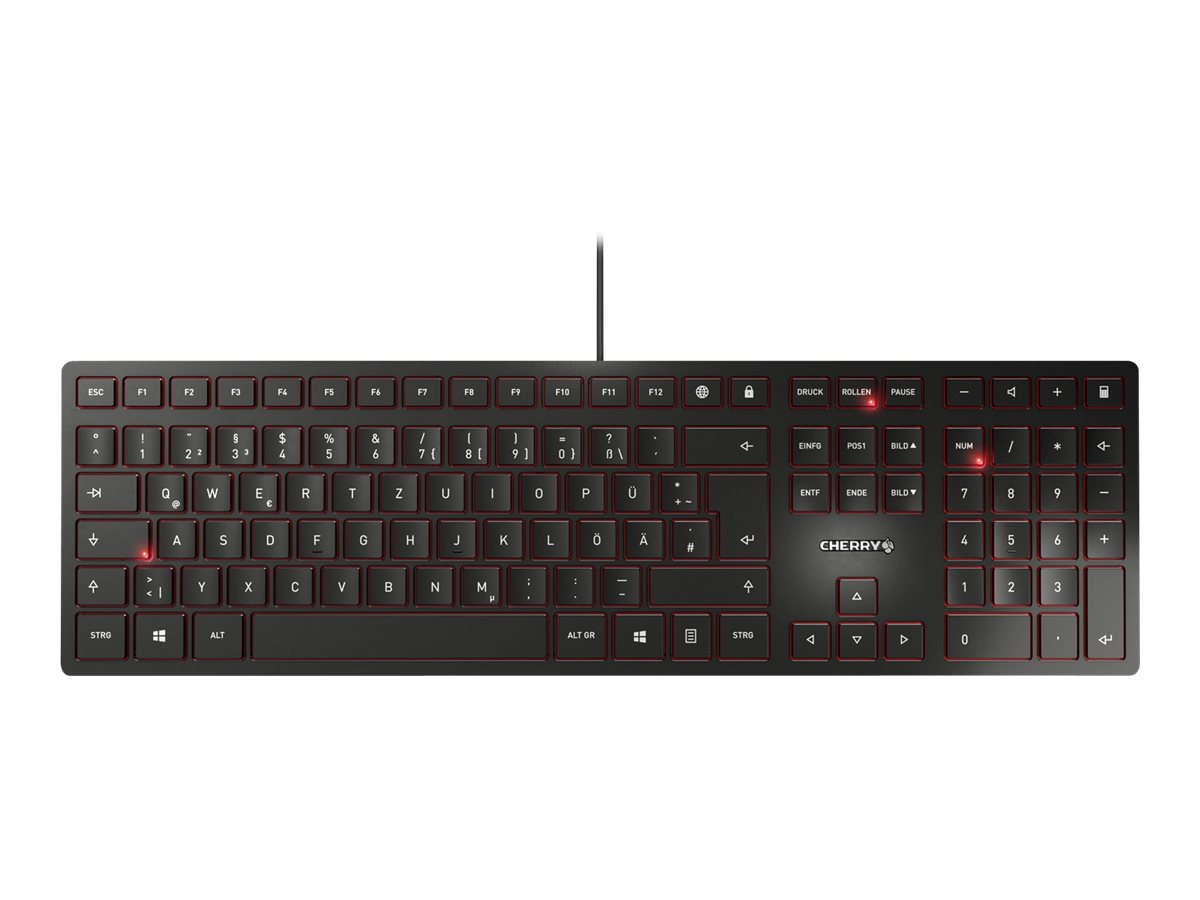 Cherry KC 6000 SLIM - Tastatur - USB - GB - Tastenschalter: