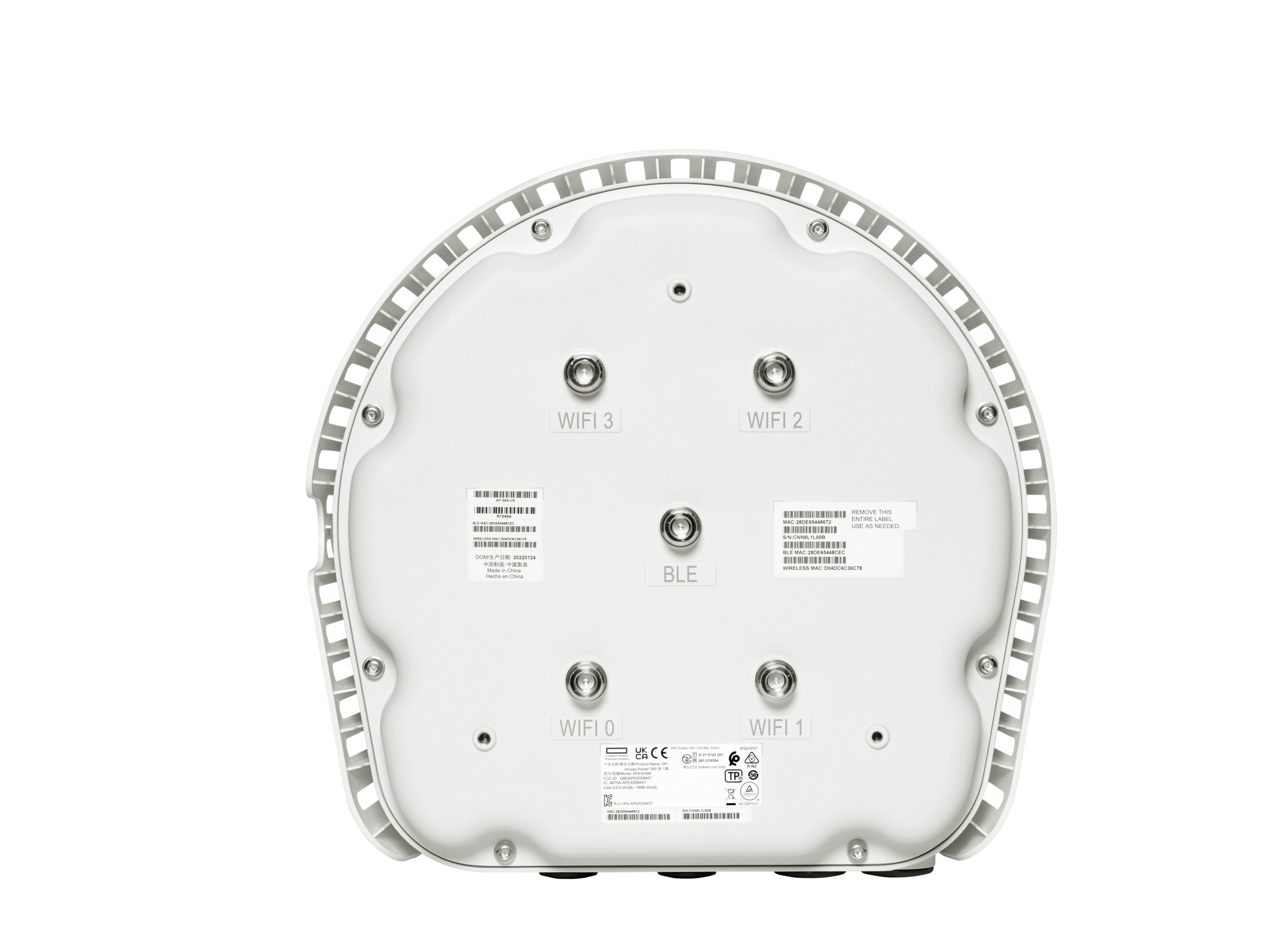 HPE Aruba Networking AP-584 (RW) Unified - Accesspoint - Wi-Fi 6