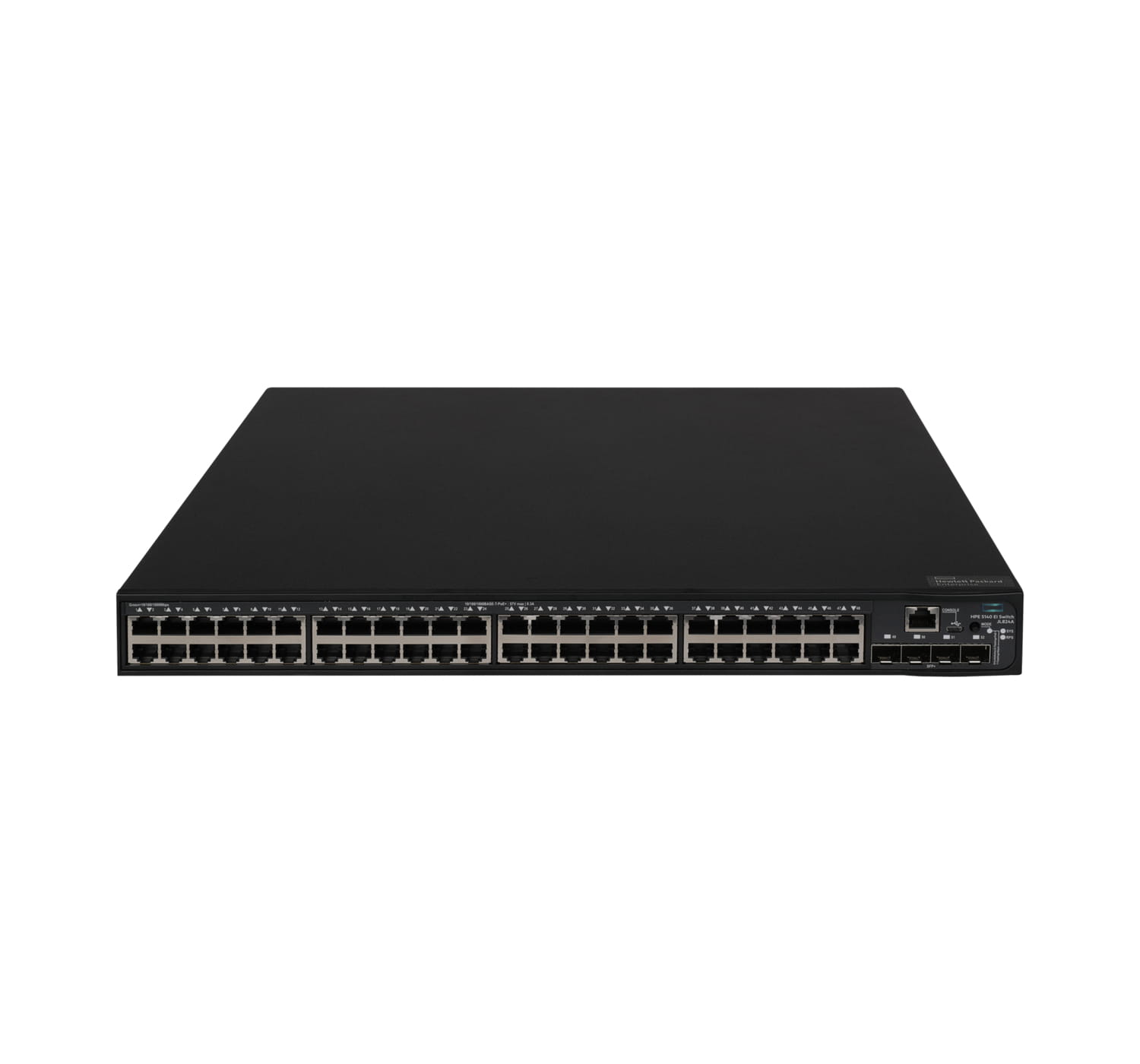 HPE FlexNetwork 5140 48G PoE+ 4SFP+ EI, Managed, L3, Gigabit Ethernet (10/100/1000), Power over Ethernet (PoE), Rack-Einbau, 1U