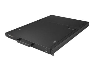 StarTech.com 16 Port Rack KVM Konsole mit 1,8 m Kabeln - US Tastatur(QWERTY), Integrierter KVM Switch mit 19" LCD Monitor - 1HE LCD KVM Konsole - OSD KVM - 50.000 MTBF - USB + VGA(RKCONS1916K) - KVM-Konsole mit KVM-Switch - 16 Anschlüsse - PS/2, USB - U