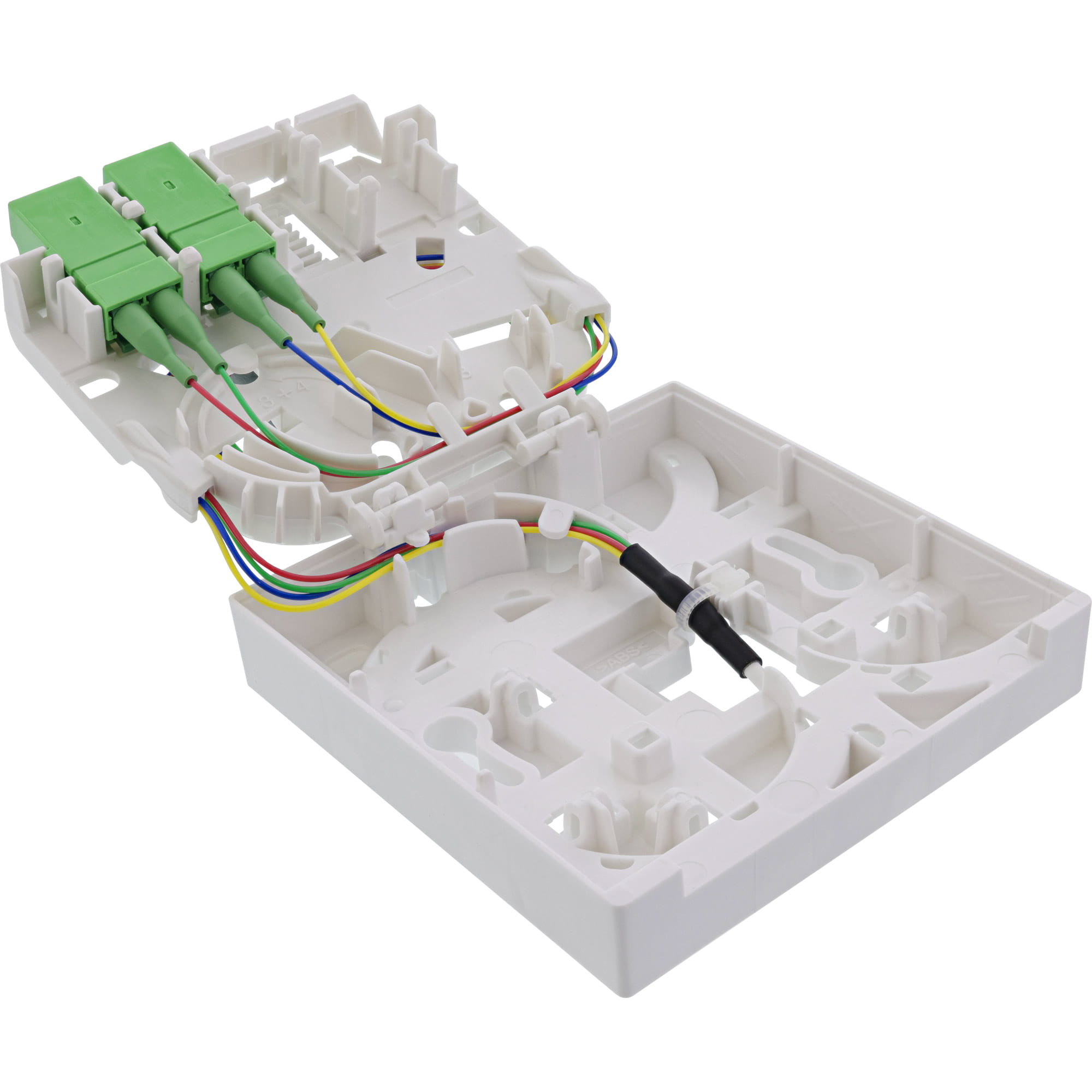InLine FTTH Verlängerungsbox vorkonfektioniert 4x LC/APC 9/125µm 30m