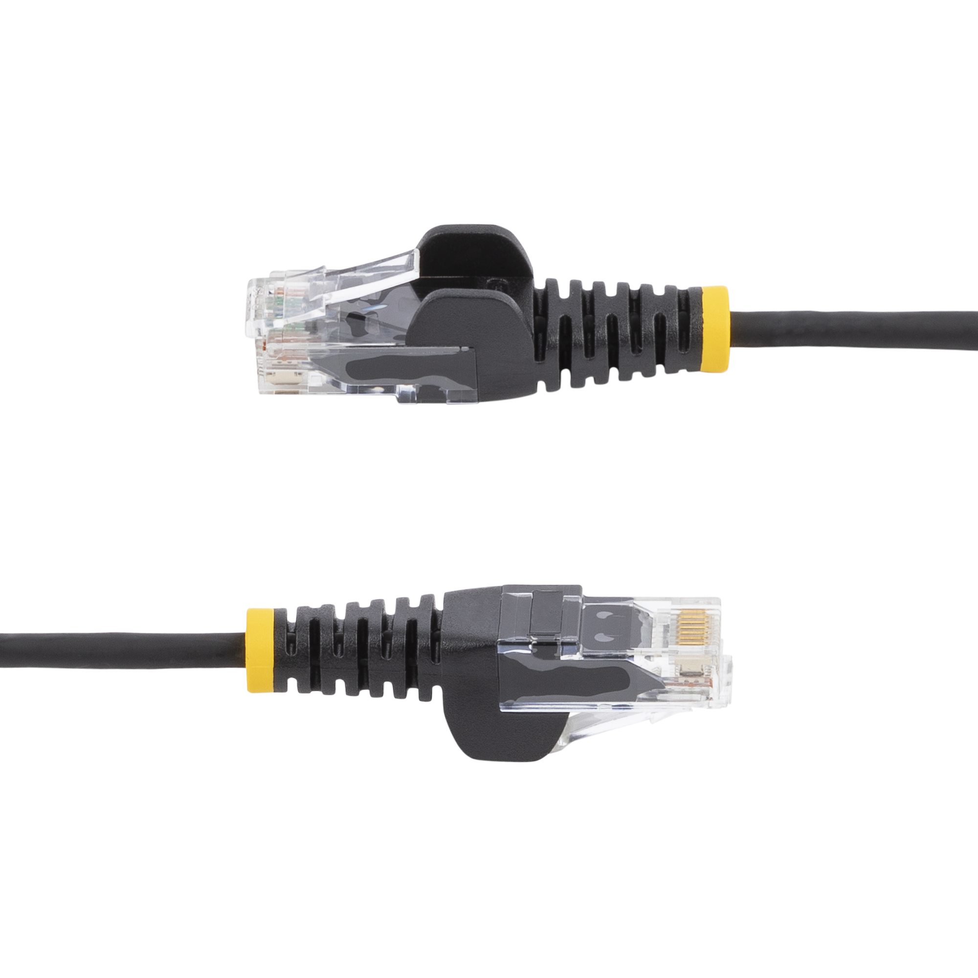 StarTech.com 1m Slim LSZH CAT6 Ethernet Cable, 10 Gigabit Snagless RJ45 100W PoE Patch Cord, CAT 6 10GbE UTP Network Cable w/Strain Relief, Black, ETL, Low Smoke Zero Halogen - Category 6 - 28AWG (N6PAT100CMBKS)