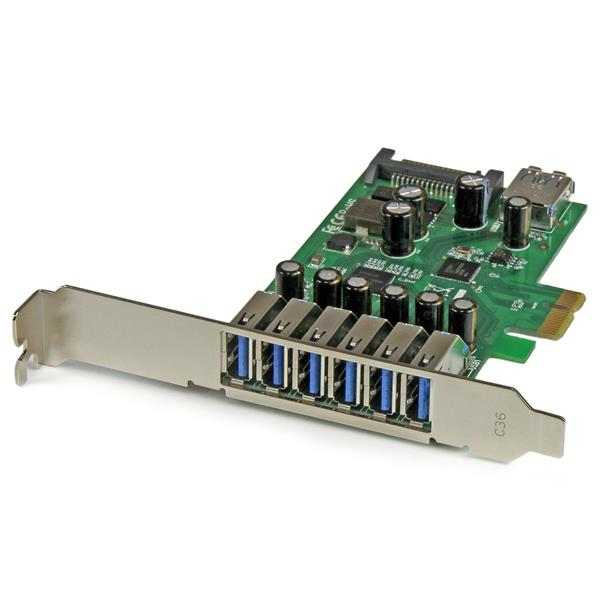StarTech.com 7 Port PCI Express USB 3.0 Karte - PCIe USB 3.0 (Super Speed)