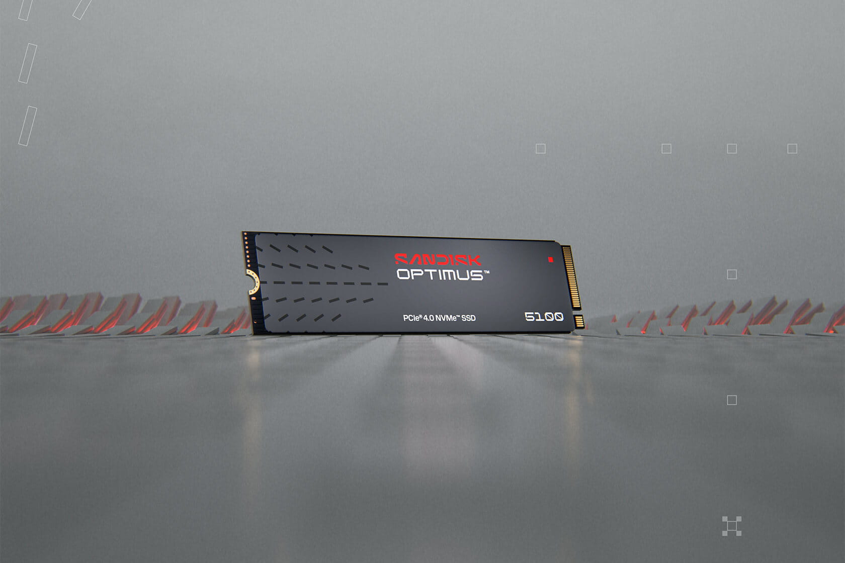 SanDisk Optimus 5100 - SSD - 1 TB - intern - M.2 2280 - PCIe 4.0 x4 (NVMe)