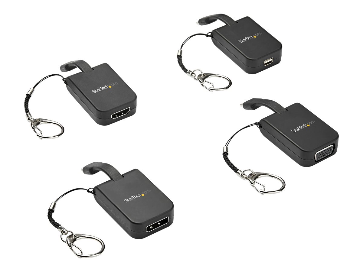 StarTech.com StarTech Kompakter USB-C auf mDP-Adapter - 8K 60Hz/4K USB-C auf mDP-1.4-Videokonverter mit Schlüsselring - USB-C DP Alt Mode (HBR3 HDR DSC)