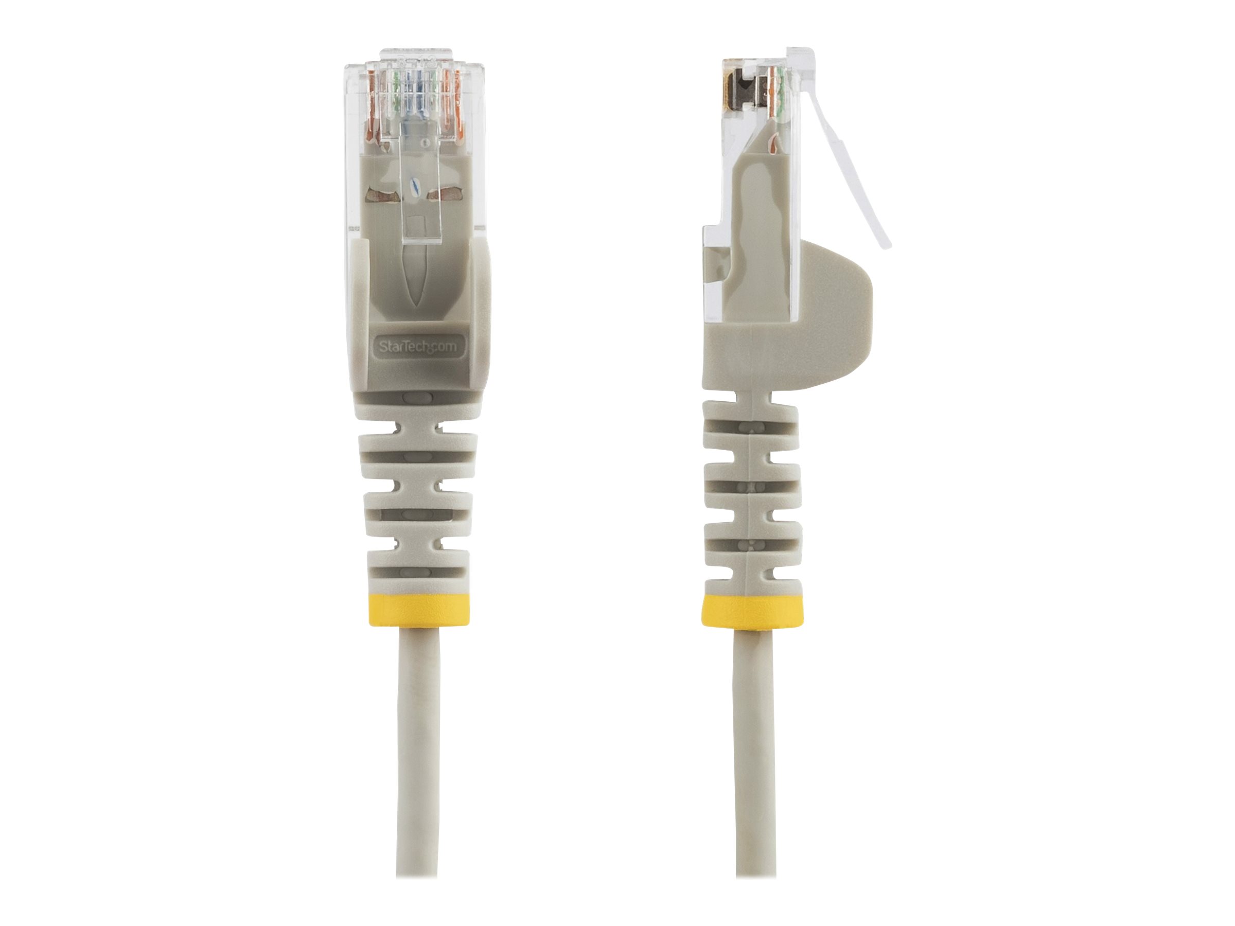 StarTech.com 1.5m Slim LSZH CAT6 Ethernet Cable, 10 Gigabit Snagless RJ45 100W PoE Patch Cord, CAT 6 10GbE UTP Network Cable w/Strain Relief, Grey, ETL, Low Smoke Zero Halogen - Category 6 - 28AWG (N6PAT150CMGRS)