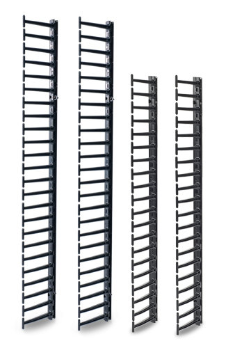 APC Kabelführungsplatte für Schaltschrank - Schwarz - 45U - TAA-konform (Packung mit 4)