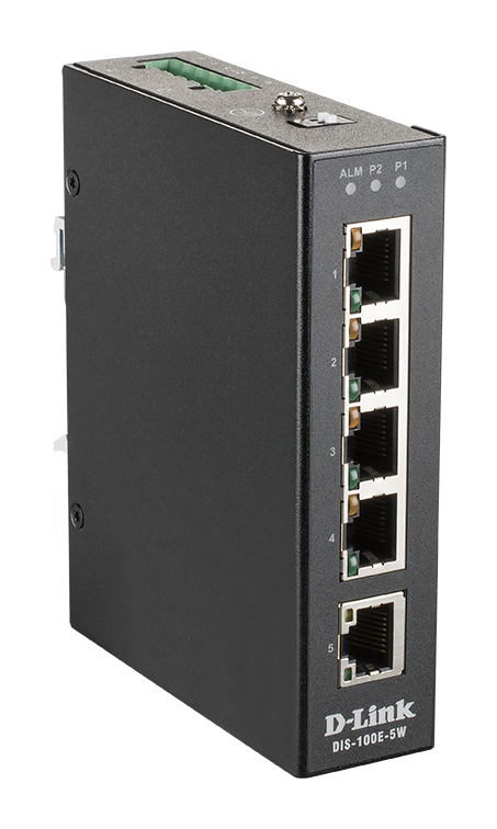 D-Link DIS 100E-5W - Switch - unmanaged - 5 x 10/100