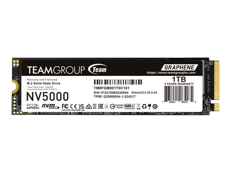Team Group NV5000 - SSD - 1 TB - intern - M.2 2280 - PCIe 4.0 x4 (NVMe)