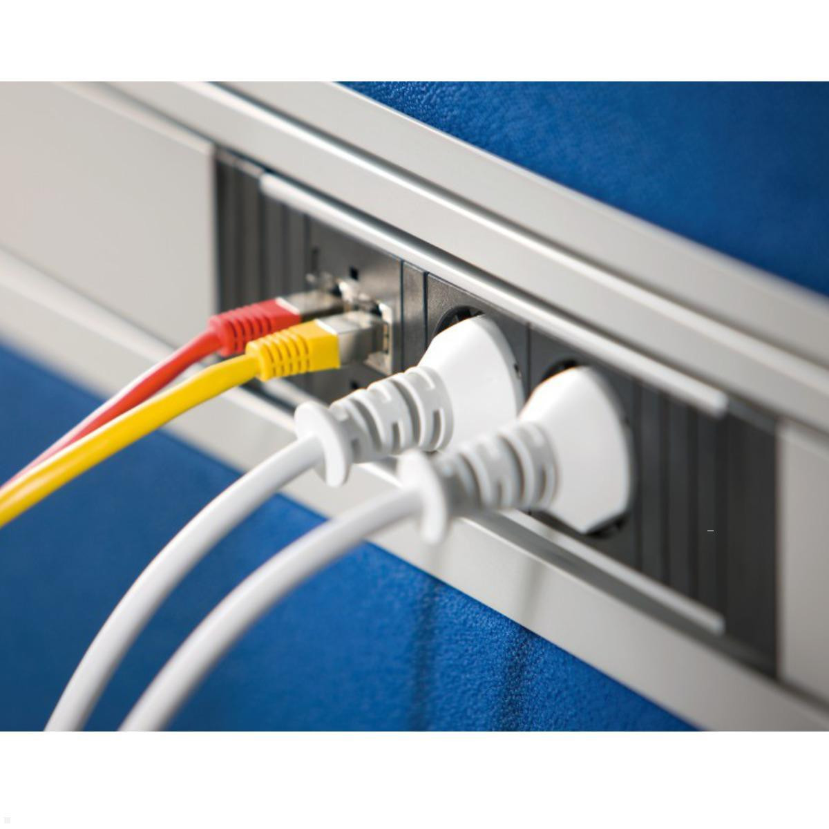 Bachmann STEP ALU - Steckdosenleiste - Wechselstrom 250 V - Eingabe, Eingang GST18i3 - Ausgangsanschlüsse: 2 (2 x CEE 7/3, 2 x USB)