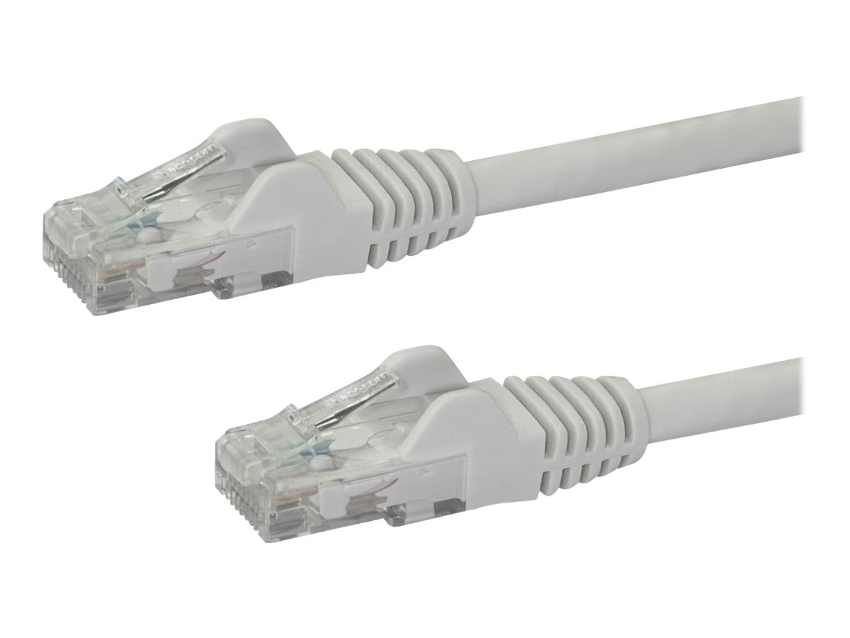 StarTech.com 2m CAT6 Ethernet Cable, 10 Gigabit Snagless RJ45 650MHz 100W PoE Patch Cord, CAT 6 10GbE UTP Network Cable w/Strain Relief, White, Wiring is UL Certified/TIA - Category 6 - 24AWG (N6PATC2MWH)
