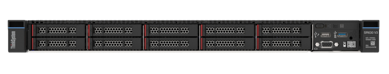Lenovo ThinkSystem SR630 V3 7D73 - 1U - zweiweg - 1 x Xeon Silver 4514Y / 2 GHz - RAM 32 GB - SAS - Hot-Swap 6.4 cm (2.5")
