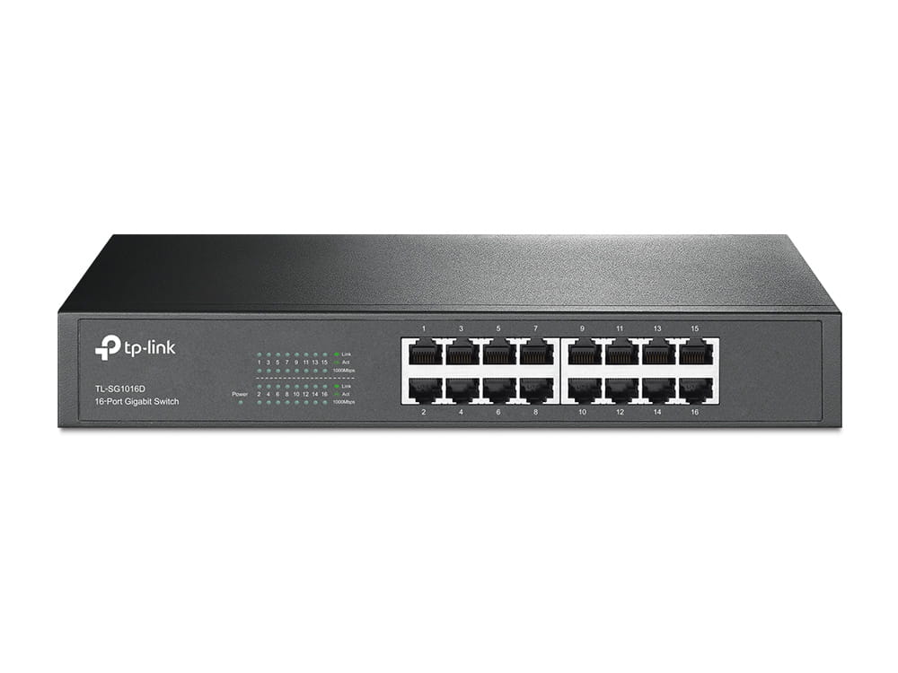 TP-LINK TL-SG1016D 16-Port Gigabit Switch - Switch