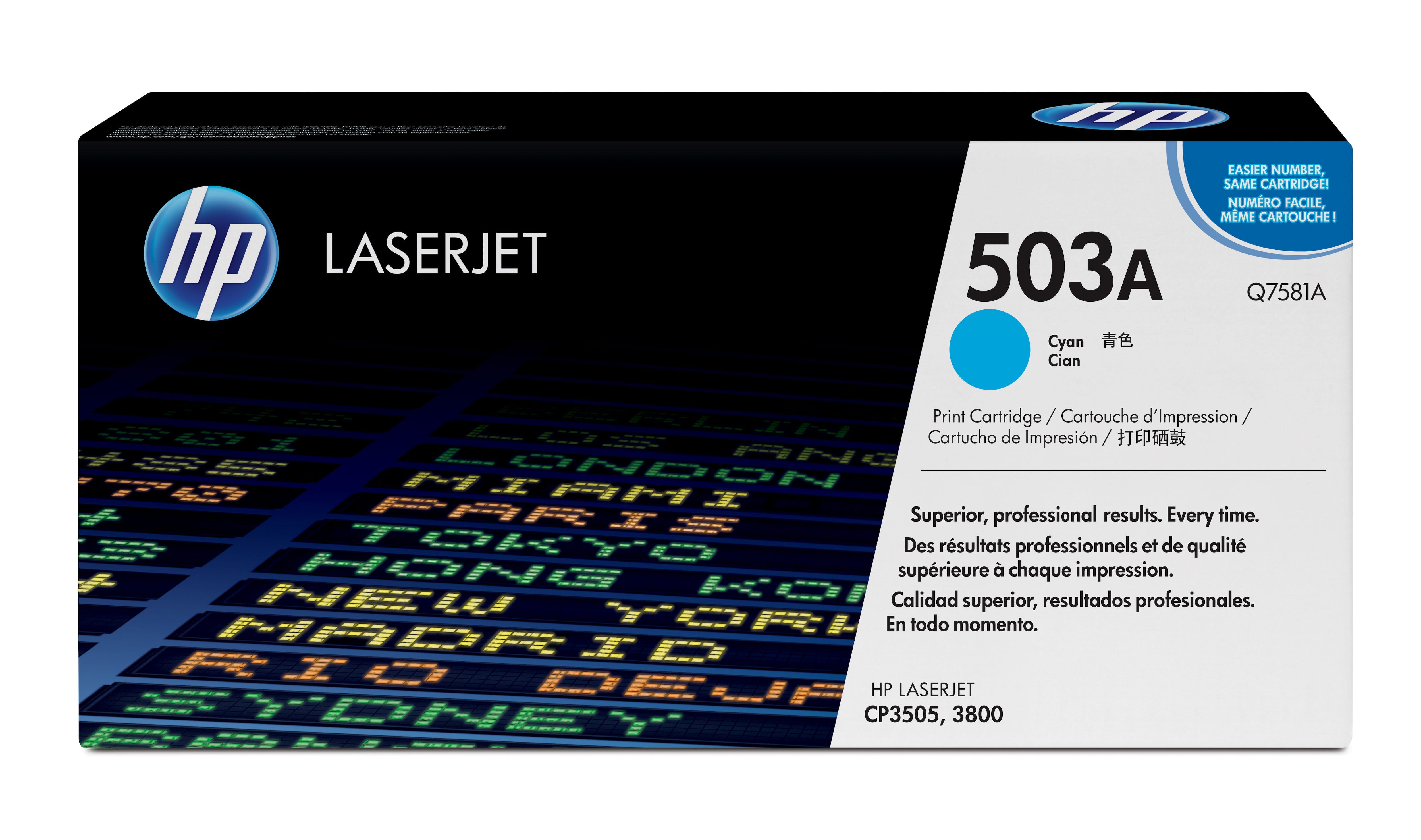 HP 503A - Cyan - original - LaserJet - Tonerpatrone (Q7581A)