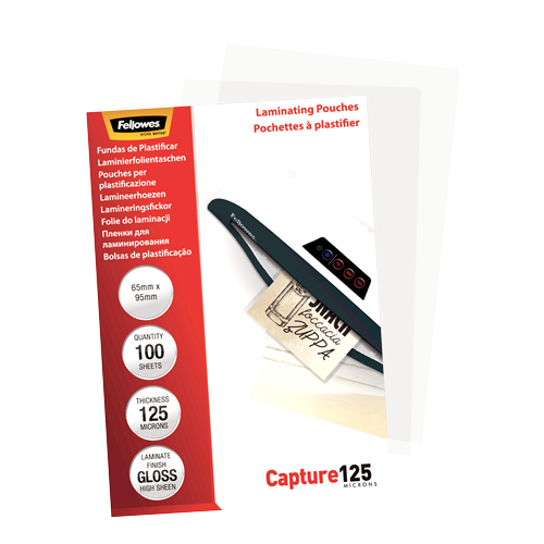 Fellowes Laminating Pouches Capture 125 micron