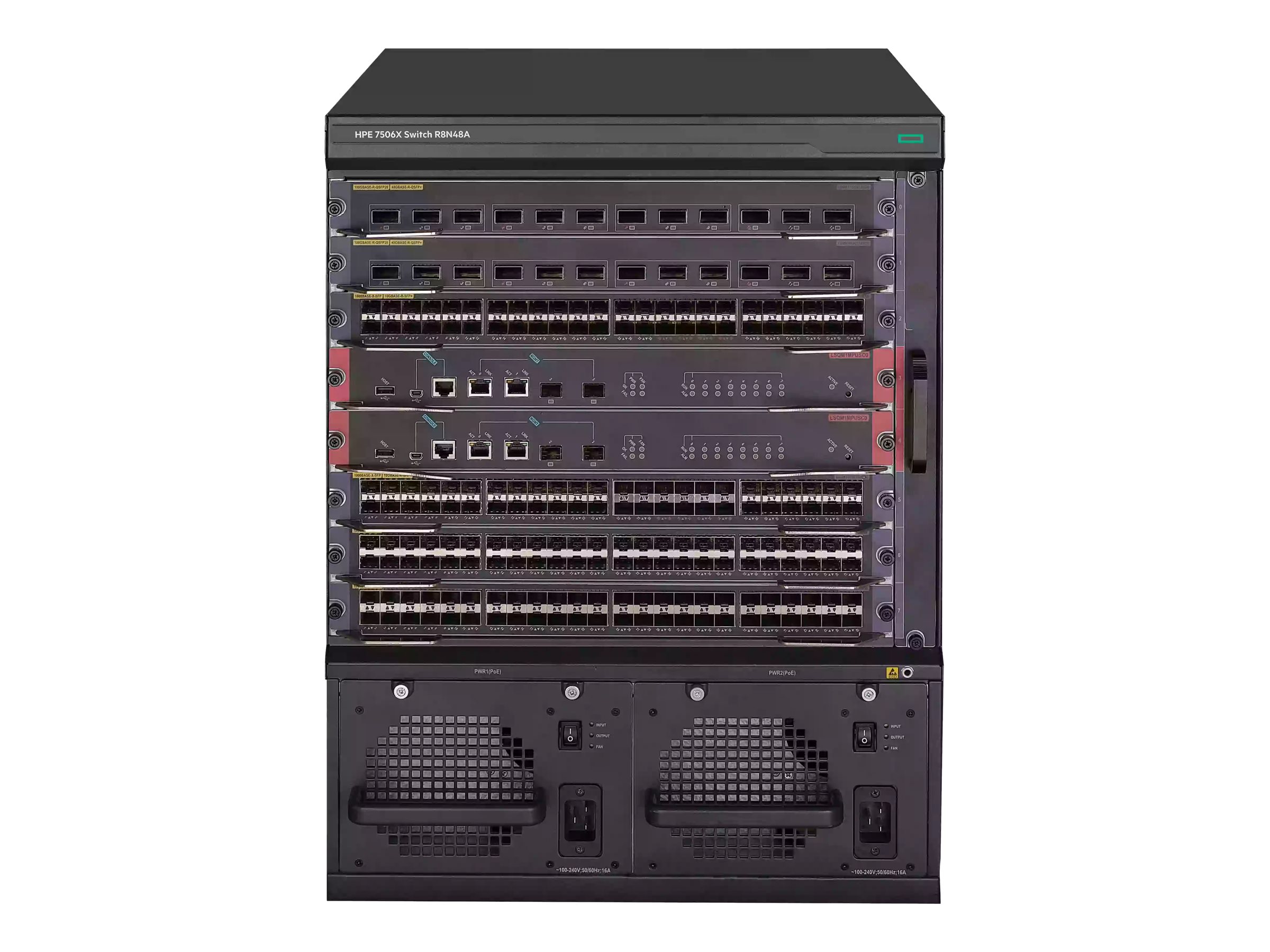 HPE FlexNetwork 7506X 6-slot Chassis - Switch - managed - PoE