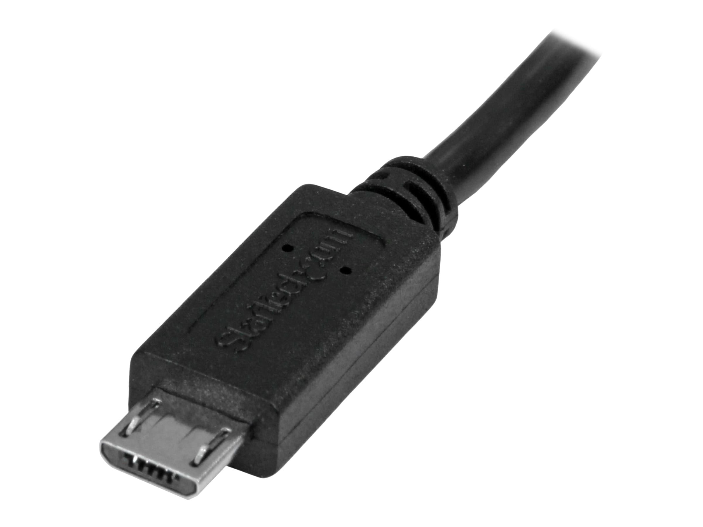 StarTech.com 0,5m Micro USB Verlängerungskabel - Stecker/Buchse - Micro USB Stecker zu Micro USB Buchse Kabel - USB-Verlängerungskabel - Micro-USB Typ B (M)