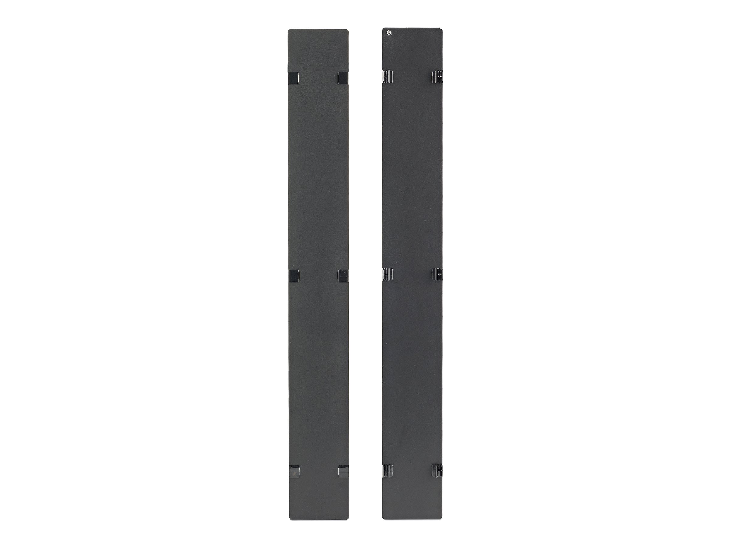 APC Rack-Kabelführungskonsolen-Abdeckung - Schwarz - 48U - TAA-konform (Packung mit 2)